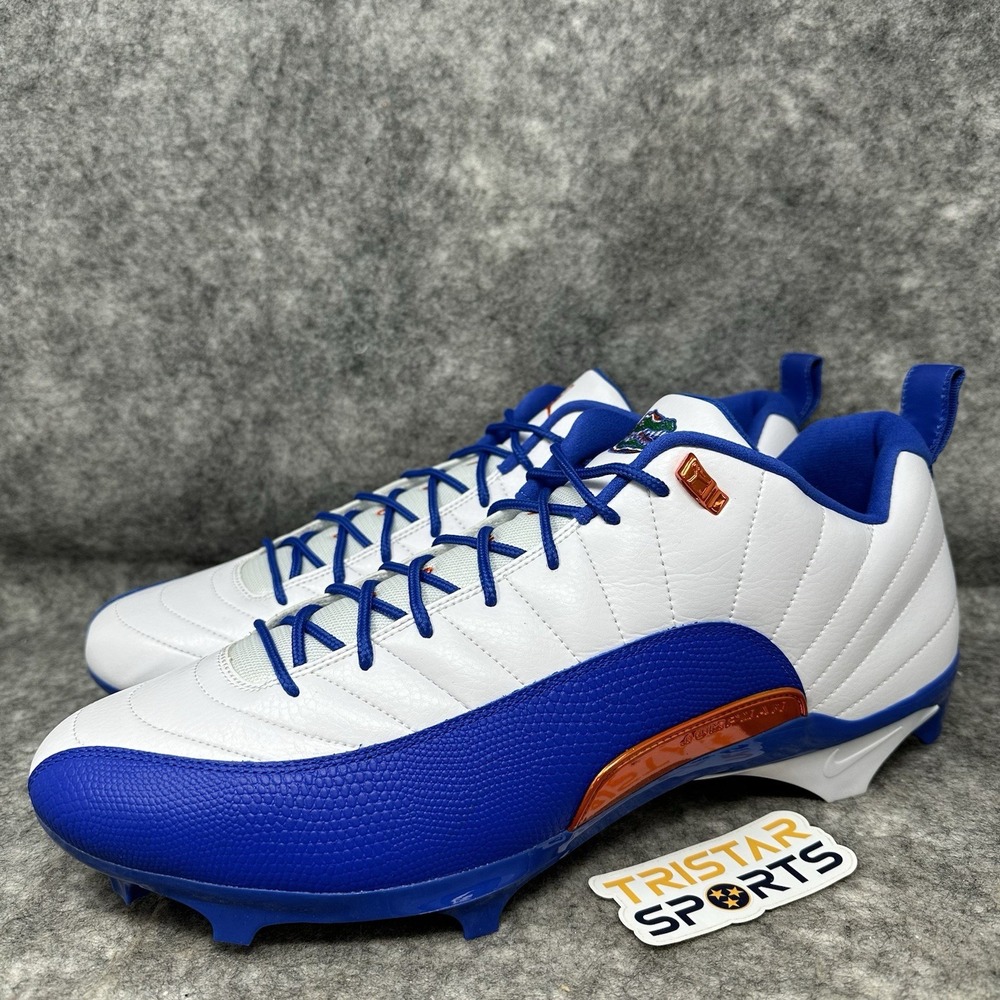 Florida Gators Football Cleats Mens Sz 18 Jordan 12 Alpha 3 PE Low FJ6218-147